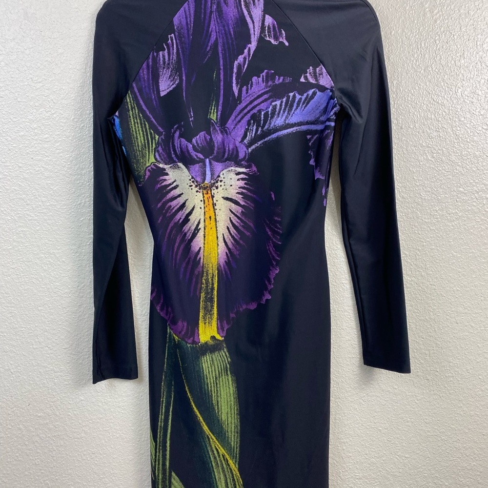 Christopher Kane Dress Womens size Small Stretch Floral Bodycon Party Cocktail - Picture 10 of 13